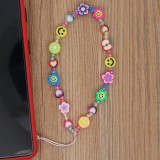 Universal Smartphone Armband Schmuck Charms - Blumen Früchte und Emojis Perlenband