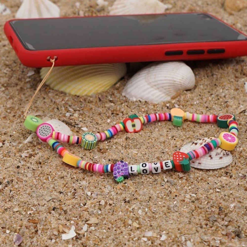 Universal Smartphone Armband Schmuck Charms - Früchte & Beeren LOVE Perlenband