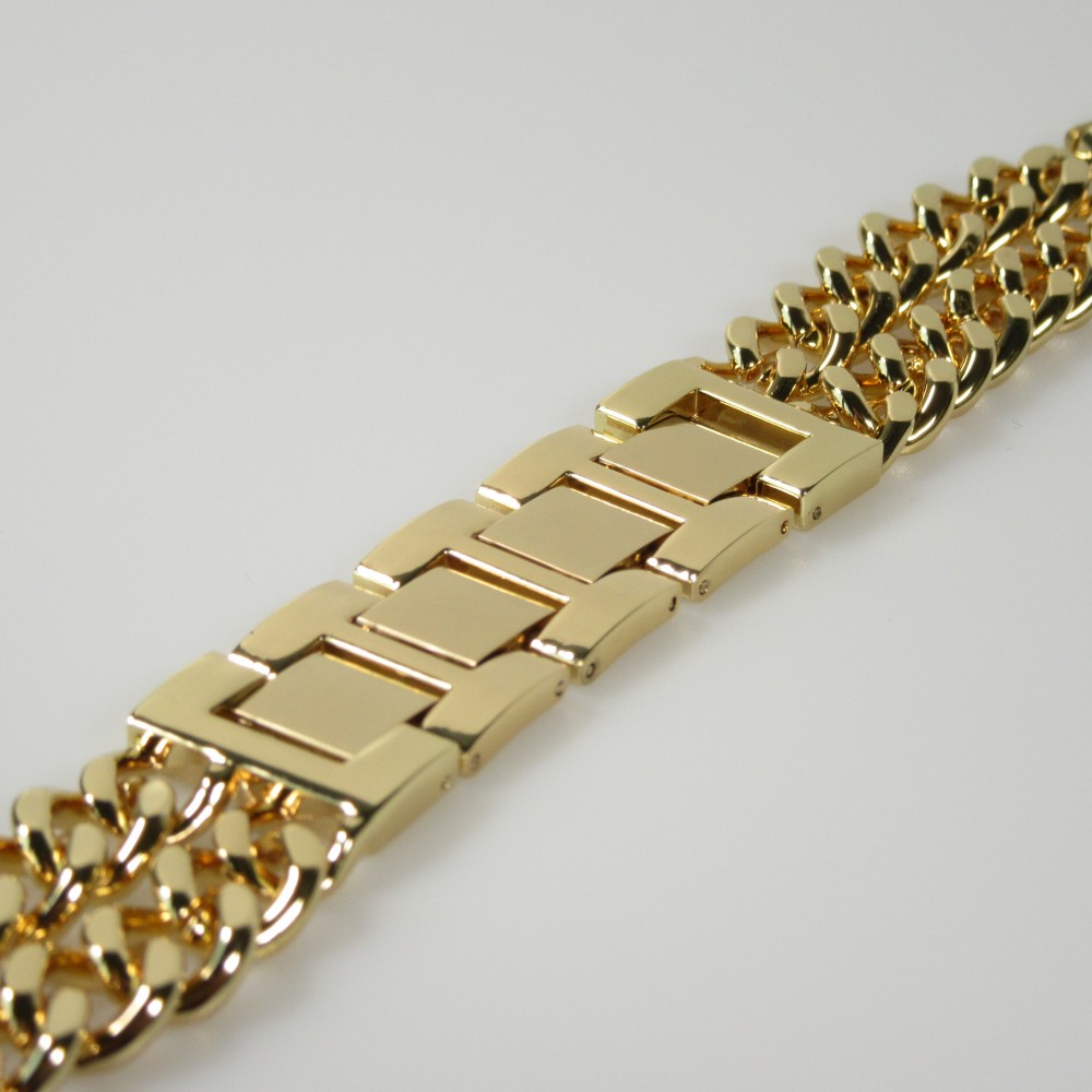 Luxuriöses Edelstahl Armband mit unsichtbarem Verschluss - Gold - Apple Watch 38/40/41/42 mm