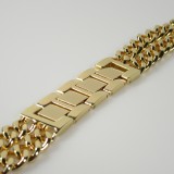 Luxuriöses Edelstahl Armband mit unsichtbarem Verschluss - Gold - Apple Watch 38/40/41/42 mm