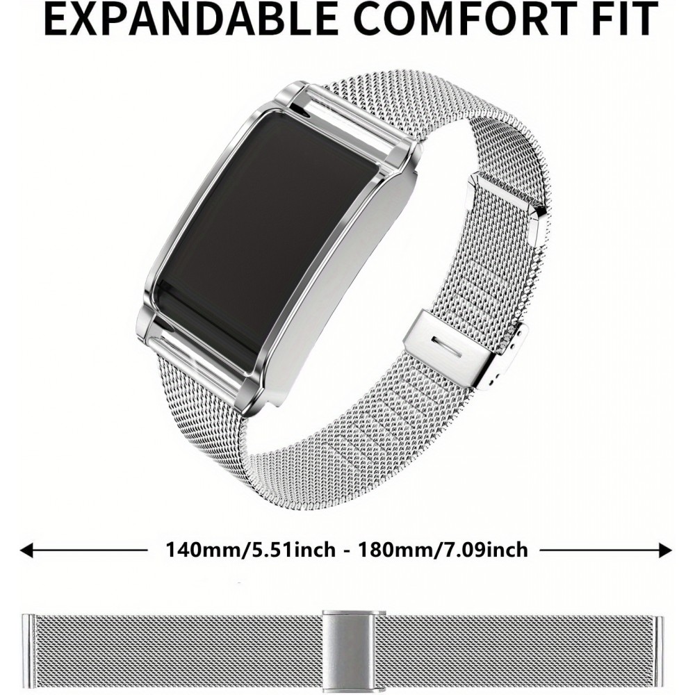 Bracelet milanais élégant en acier inoxydable - Argent - Whoop 4.0