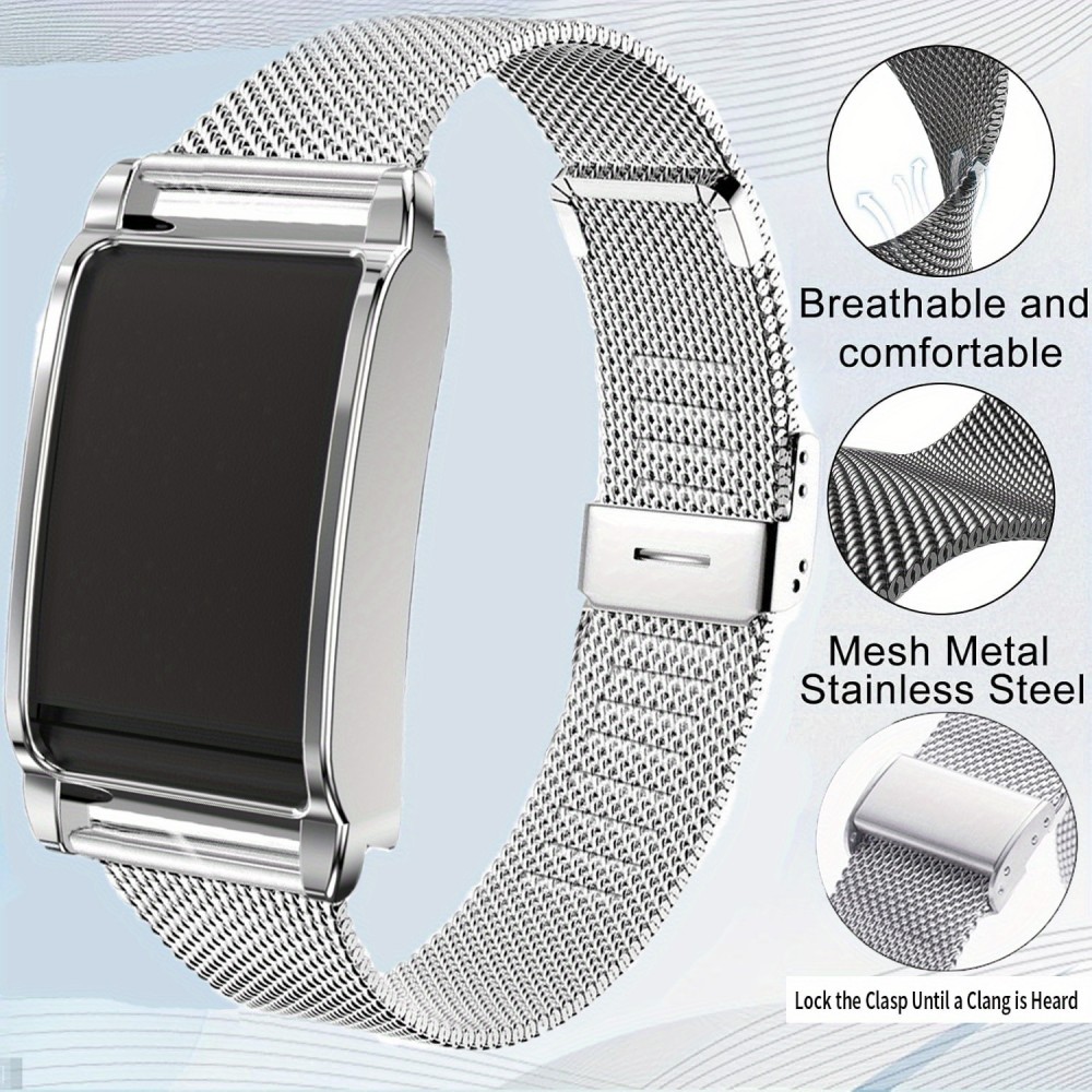 Bracelet milanais élégant en acier inoxydable - Argent - Whoop 4.0