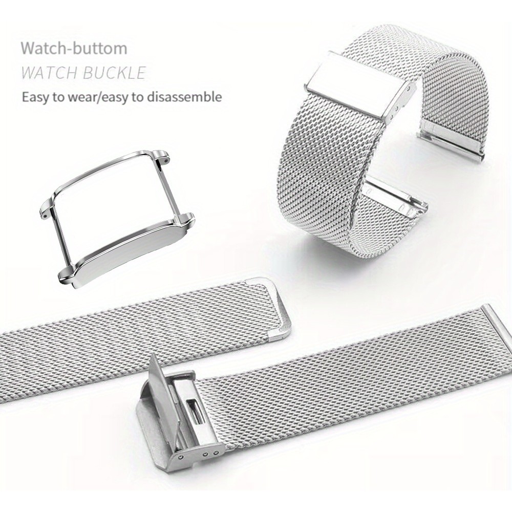 Bracelet milanais élégant en acier inoxydable - Argent - Whoop 4.0