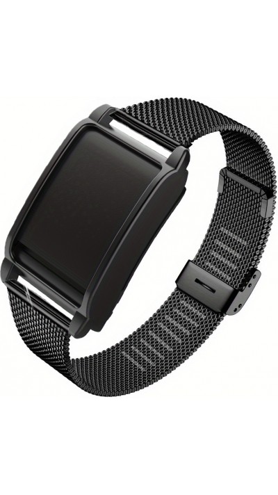 Bracelet milanais élégant en acier inoxydable - Noir - Whoop 4.0