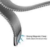 Bracelet milanais en acier argent - Apple Watch 38/40/41/42 mm