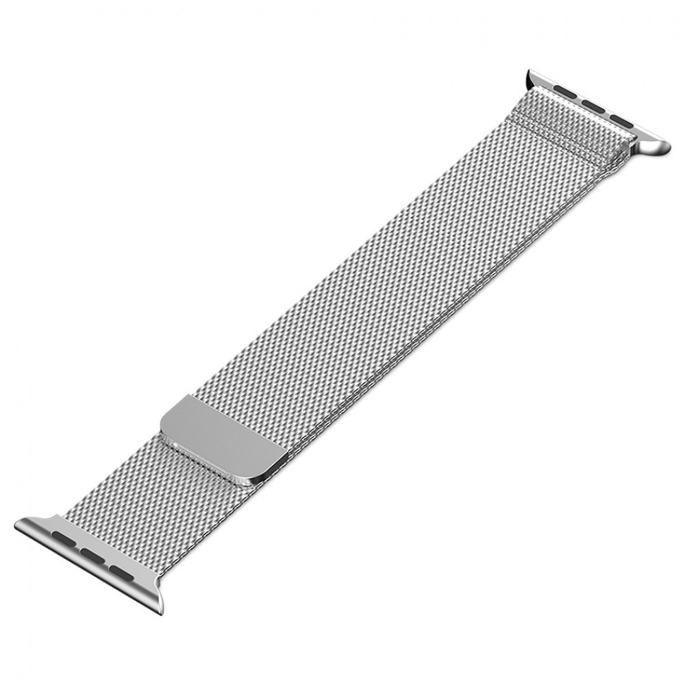Bracelet milanais en acier argent - Apple Watch 38/40/41/42 mm