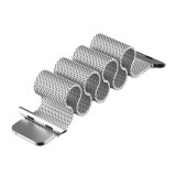 Bracelet milanais en acier argent - Apple Watch 38/40/41/42 mm