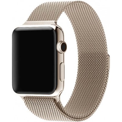 Bracelet milanais en acier or vintage - Apple Watch 38/40/41/42 mm