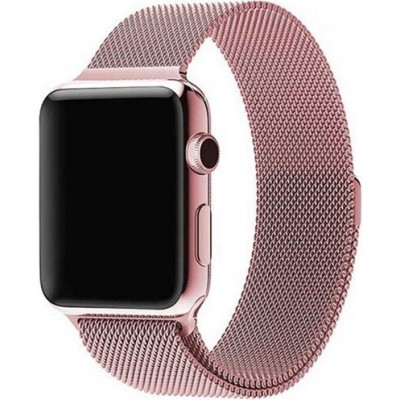 Bracelet milanais en acier rose - Apple Watch 38/40/41/42 mm