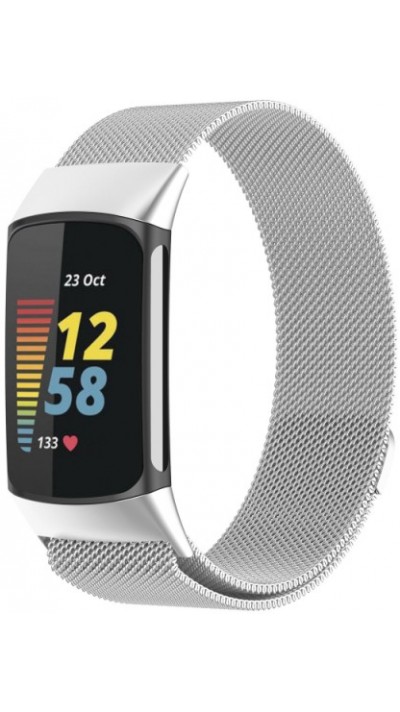 Bracelet milanais en acier (taille S) - Argent - Fitbit Charge 3 / 4