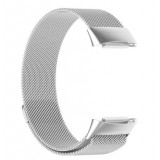 Milanaise-Armband aus Stahl in (Größe L) - Silber - Fitbit Charge 3 / 4