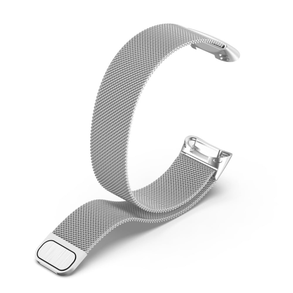 Bracelet milanais en acier (taille L) - Argent - Fitbit Charge 5