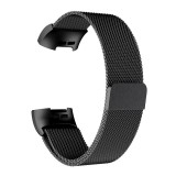 Milanaise-Armband aus Stahl in (Größe S) - Schwarz - Fitbit Charge 3 / 4