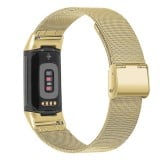 Milanaise-Armband aus Stahl in (Größe L) - Gold - Fitbit Charge 5