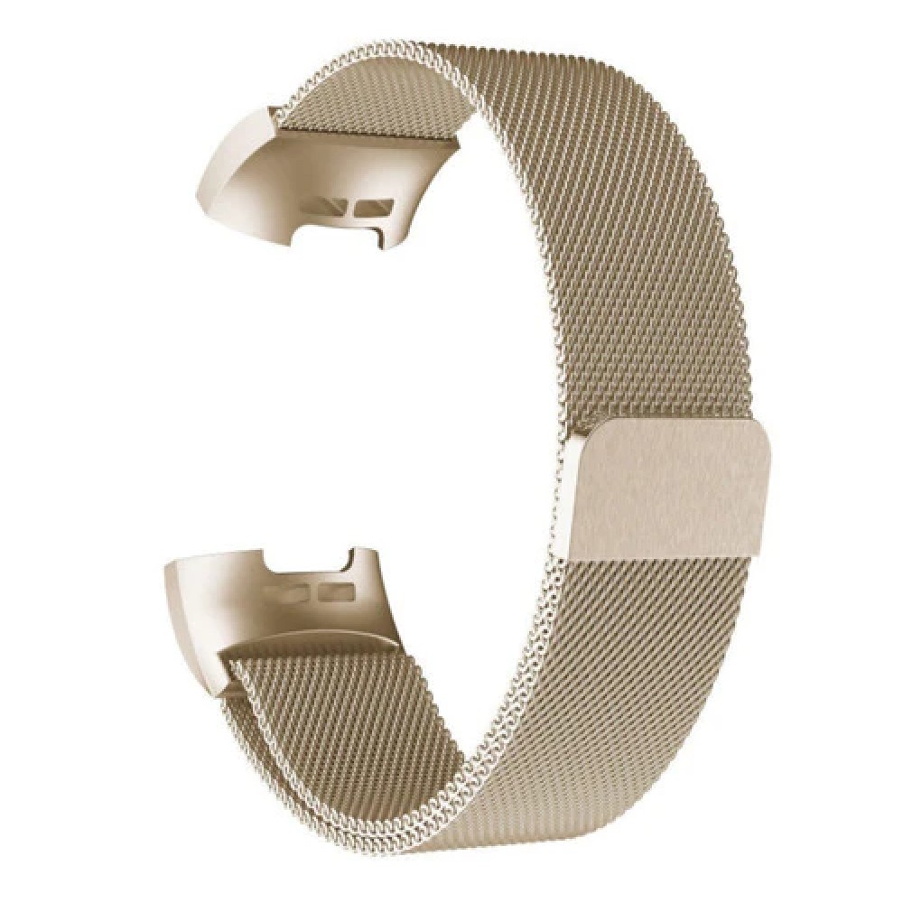 Milanaise-Armband aus Stahl in (Größe L) - Gold - Fitbit Charge 5