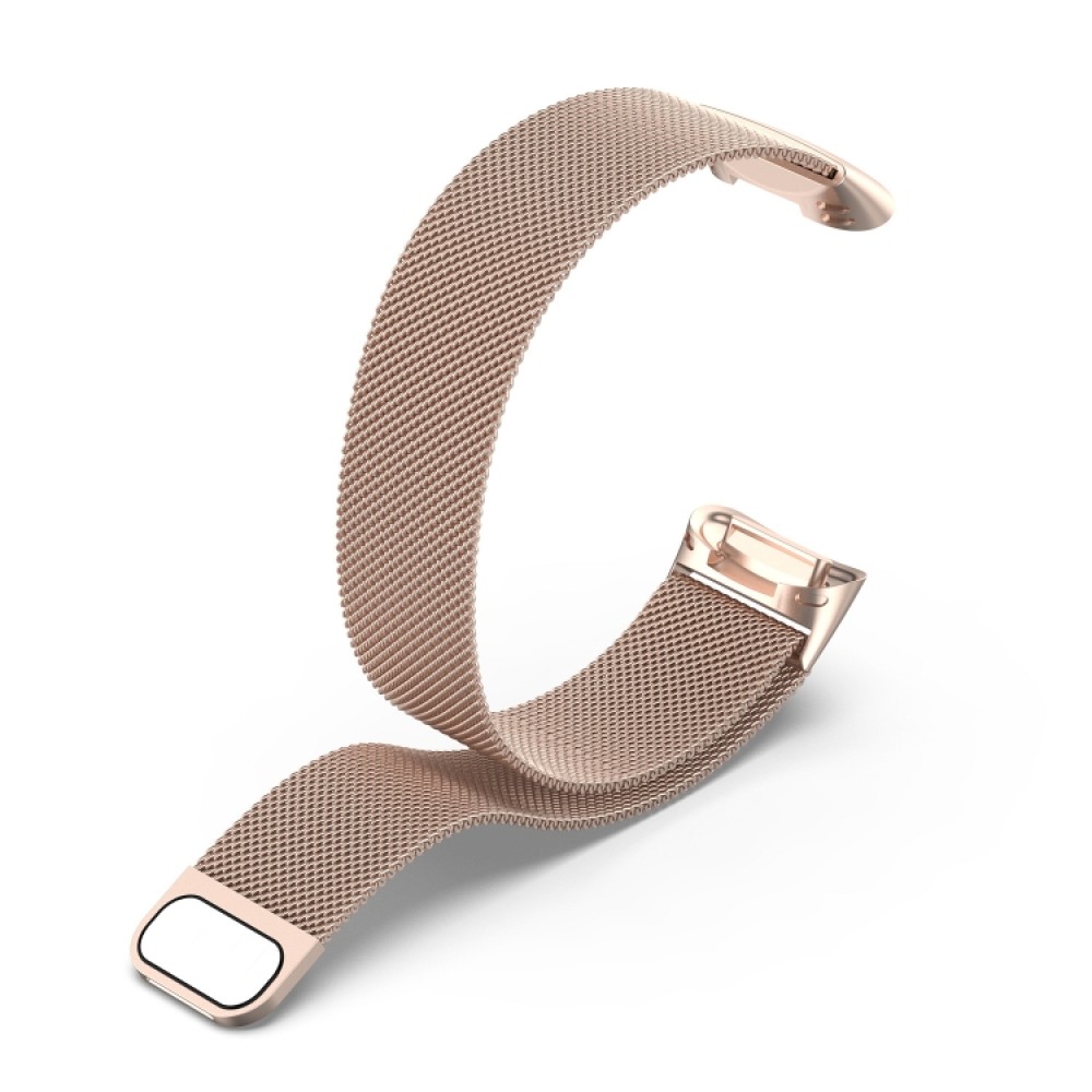 Milanaise-Armband aus Stahl in (Größe L) - Vintage gold - Fitbit Charge 5