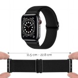 Sportliches elastisches Nylonarmband, verstellbar, weich, waschbar - Dunkelblau - Apple Watch 38mm / 40mm / 41mm