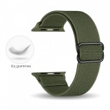 Sportliches elastisches Nylonarmband, verstellbar, weich, waschbar - Bordeau - Apple Watch 38/40/41/42 mm