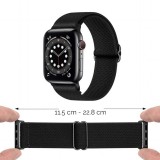 Bracelet nylon élastique sport, réglable, souple, lavable - Jaune - Apple Watch 44/45/46/49 mm