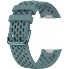 Bracelet silicone Fitbit Charge 5 SPORTY - Taille universelle - Bleu clair