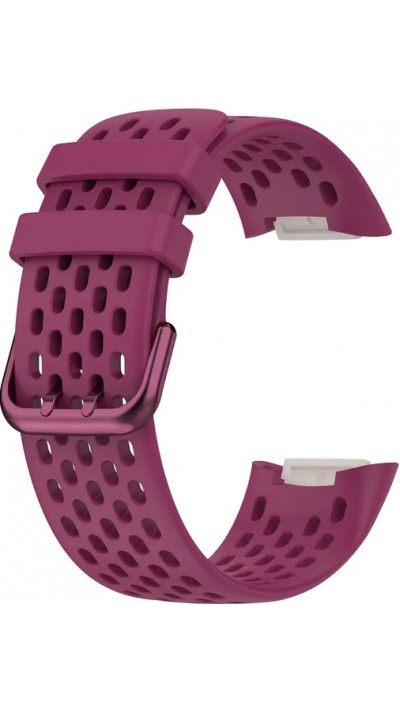 Bracelet silicone Fitbit Charge 5 SPORTY - Taille universelle - Wine red