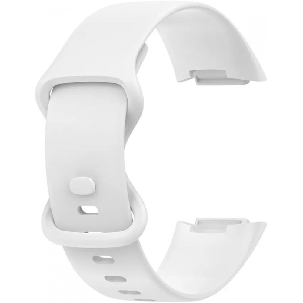 Silikonarmband Fitbit Charge 5 - Grösse L - Weiss - Fitbit Charge 5