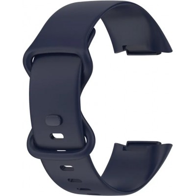 Bracelet silicone Fitbit Charge 5 / 6 - Taille L - Bleu foncé - Fitbit Charge 5 / 6