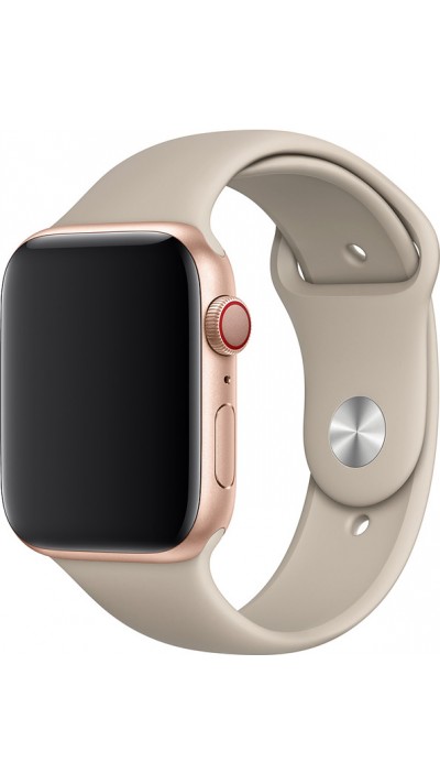 Bracelet sport en silicone beige - Apple Watch 44/45/46/49 mm