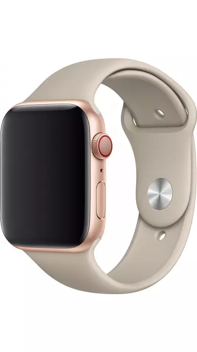 Bracelet sport en silicone beige - Apple Watch 44/45/46/49 mm