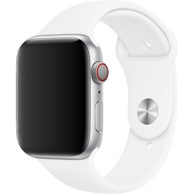 Bracelet sport en silicone blanc - Apple Watch 44/45/46/49 mm