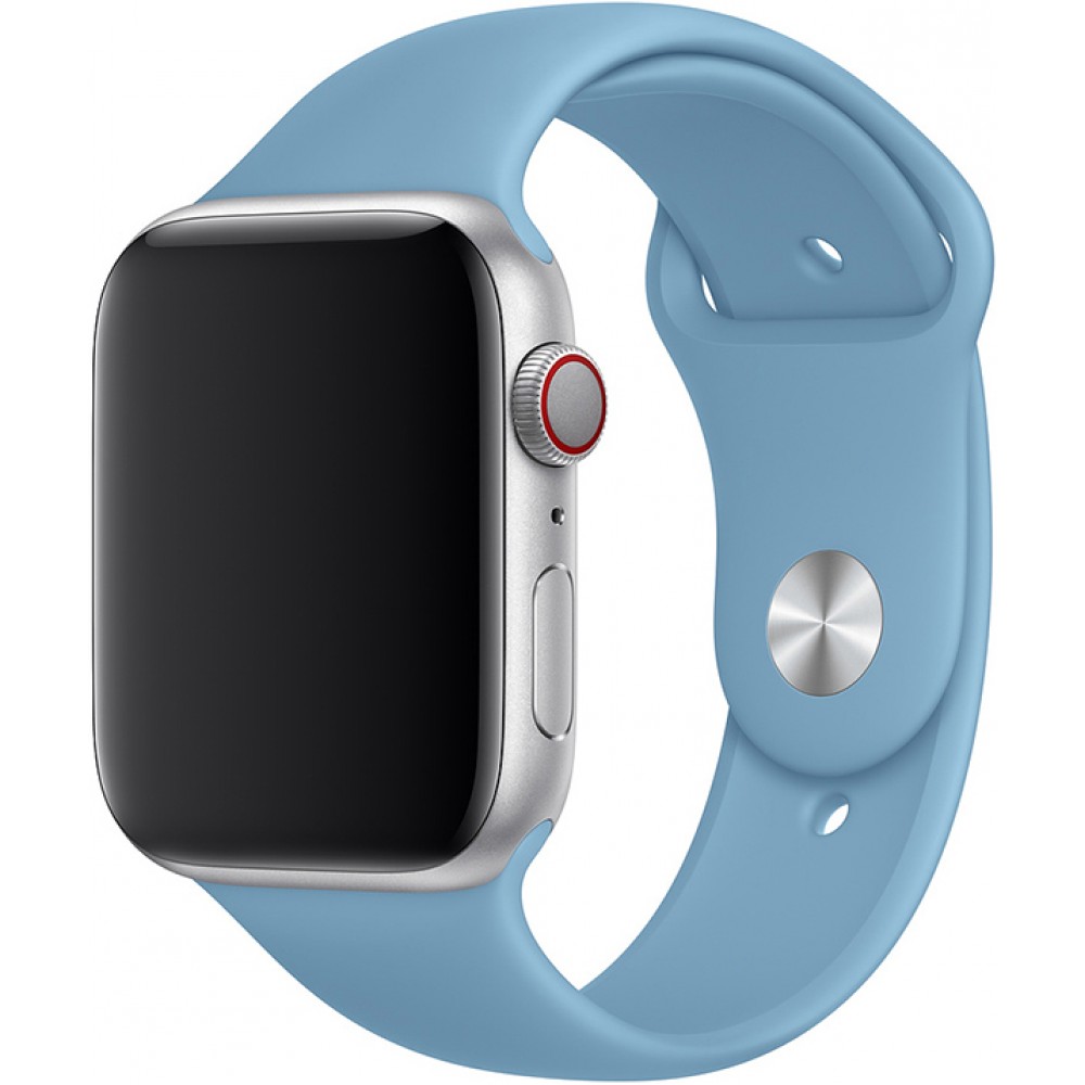 Bracelet sport en silicone bleu clair - Apple Watch 42mm / 44mm / 45mm