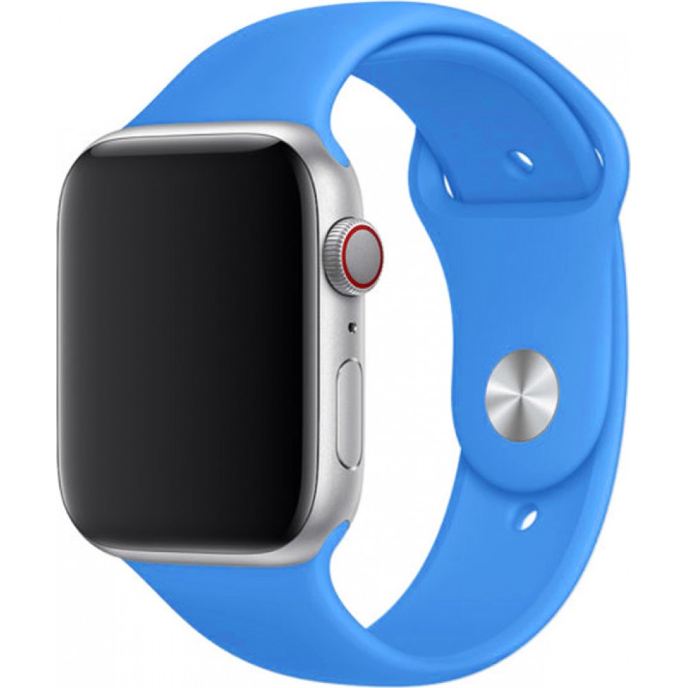 Silikon Sport Armband Elektrisches Blau - Apple Watch 42mm / 44mm / 45mm