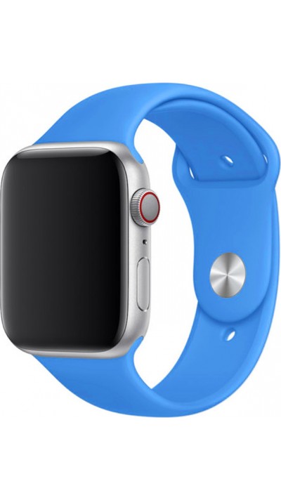 Silikon Sport Armband Elektrisches Blau - Apple Watch 42mm / 44mm / 45mm