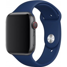 Bracelet sport en silicone bleu foncé - Apple Watch 44/45/46/49 mm