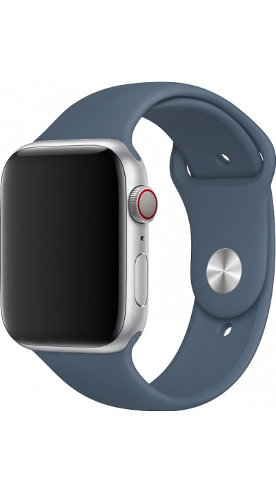 Bracelet sport en silicone bleu gris - Apple Watch 38/40/41/42 mm