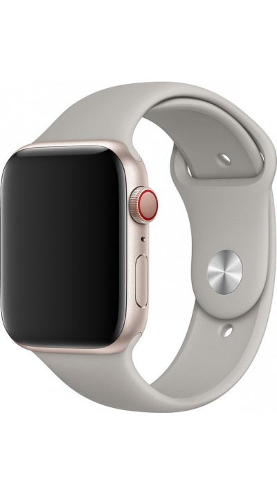 Bracelet sport en silicone gris - Apple Watch 38/40/41/42 mm