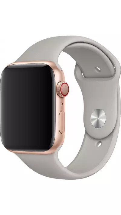 Bracelet sport en silicone gris - Apple Watch 44/45/46/49 mm