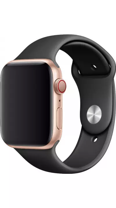 Bracelet sport en silicone gris foncé- Apple Watch 44/45/46/49 mm