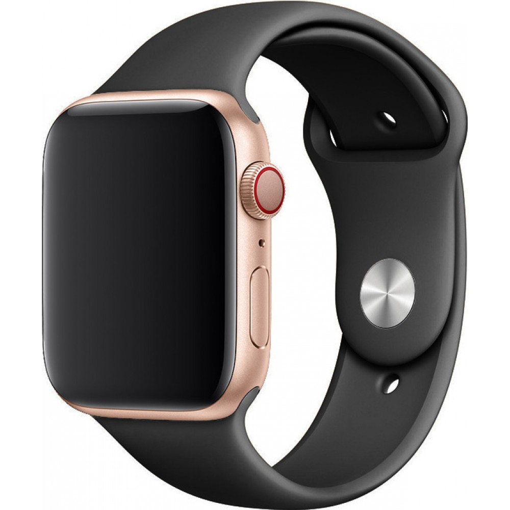 Bracelet sport en silicone gris foncé - Apple Watch 38/40/41/42 mm