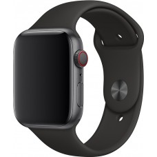 Silikon Sport Armband schwarz - Apple Watch 44/45/46/49 mm