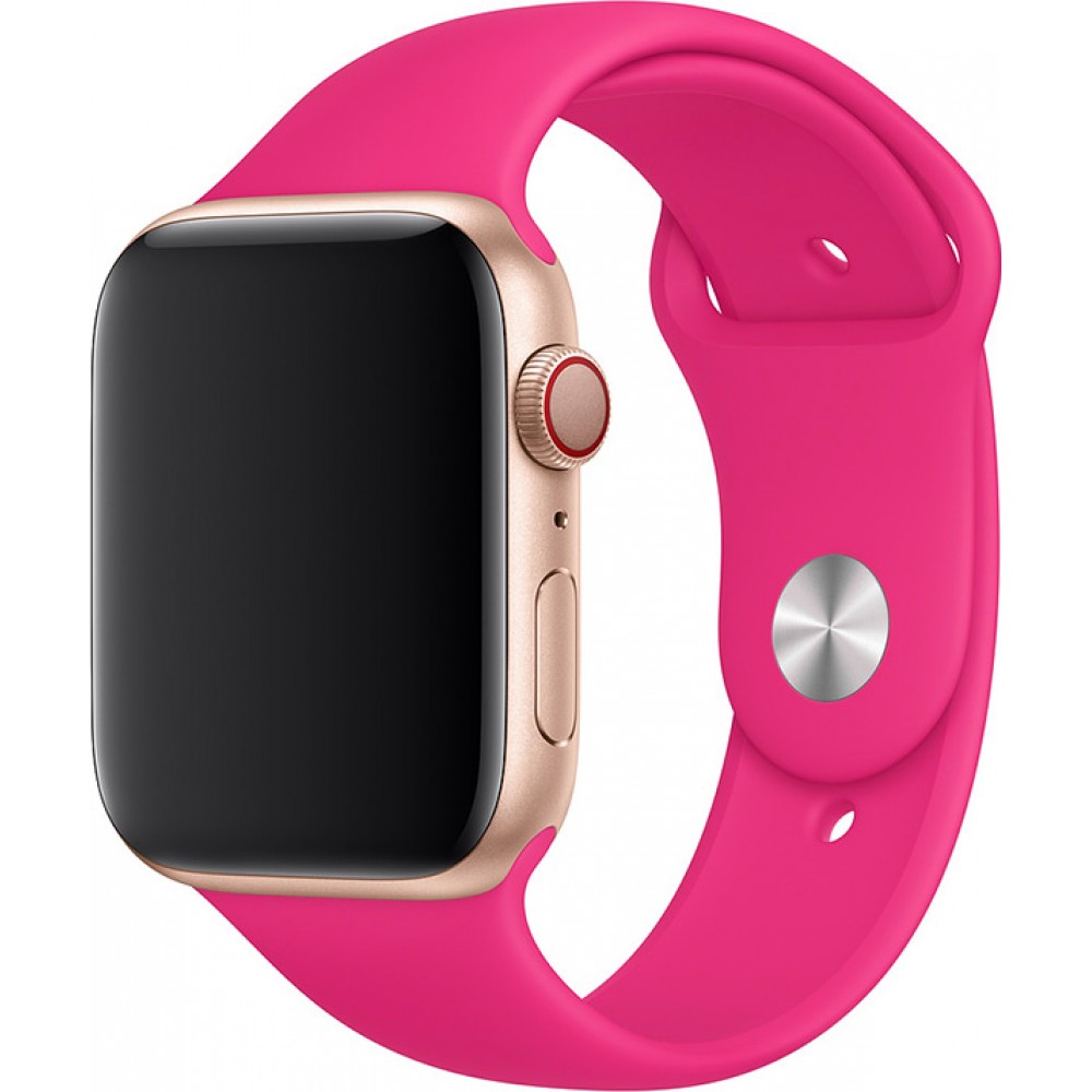 Silikon Sport Armband fushia pink - Apple Watch 42mm / 44mm / 45mm