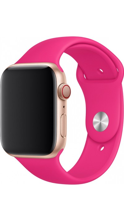 Bracelet sport en silicone rose fushia - Apple Watch 42mm / 44mm / 45mm