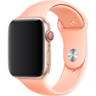 Bracelet sport en silicone rose pêche - Apple Watch 44/45/46/49 mm
