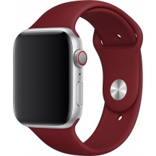 Bracelet sport en silicone rouge bordeau - Apple Watch 42mm / 44mm / 45mm