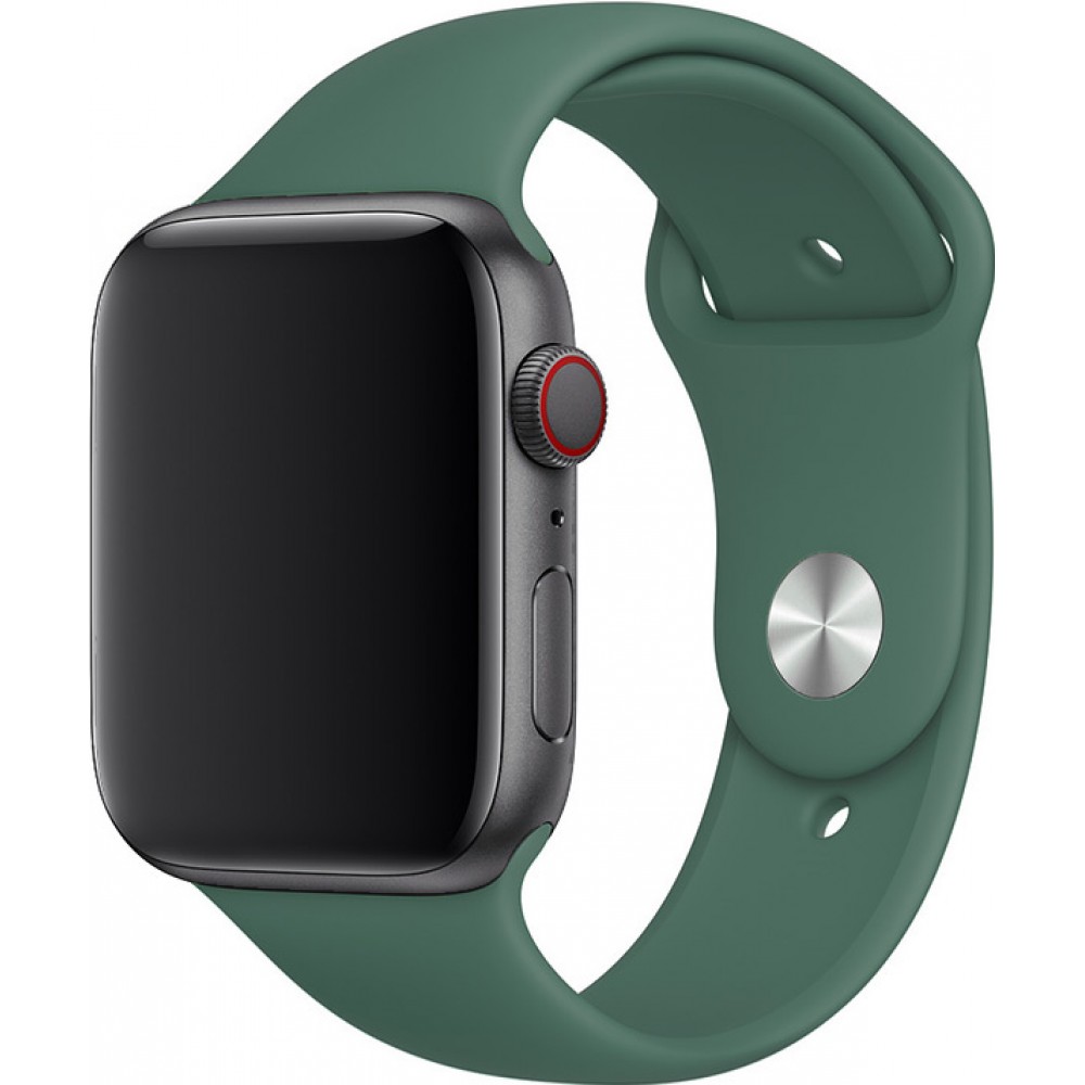 Bracelet sport en silicone vert pétrole - Apple Watch 44/45/46/49 mm