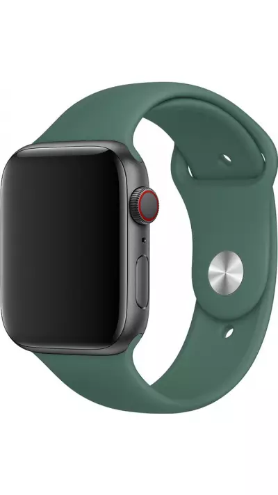 Bracelet sport en silicone vert pétrole - Apple Watch 44/45/46/49 mm