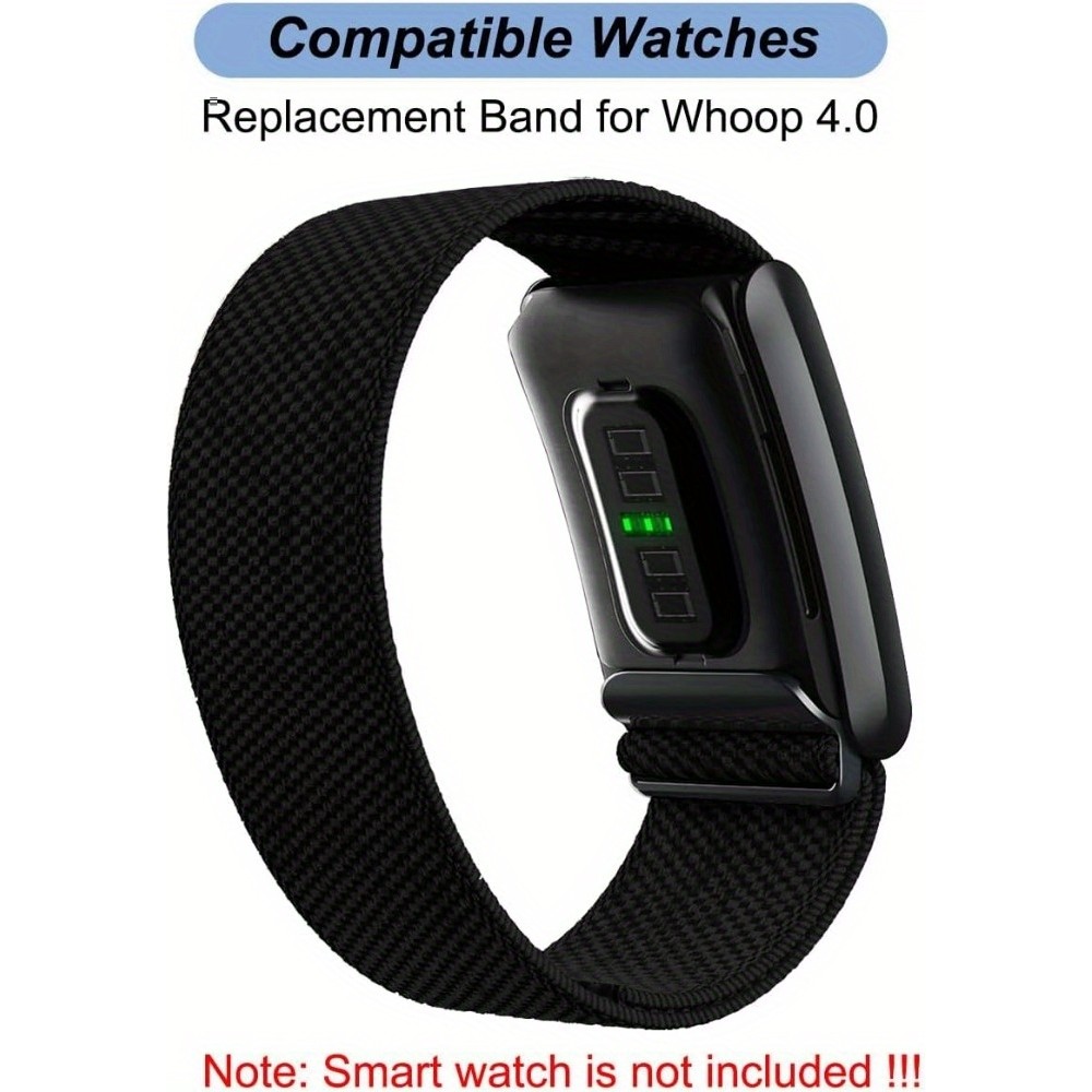 Bracelet Whoop 4.0 sport nylon strap ajustable respirant étanche unisexe - Noir