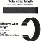 Bracelet Whoop 4.0 sport nylon strap ajustable respirant étanche unisexe - Noir