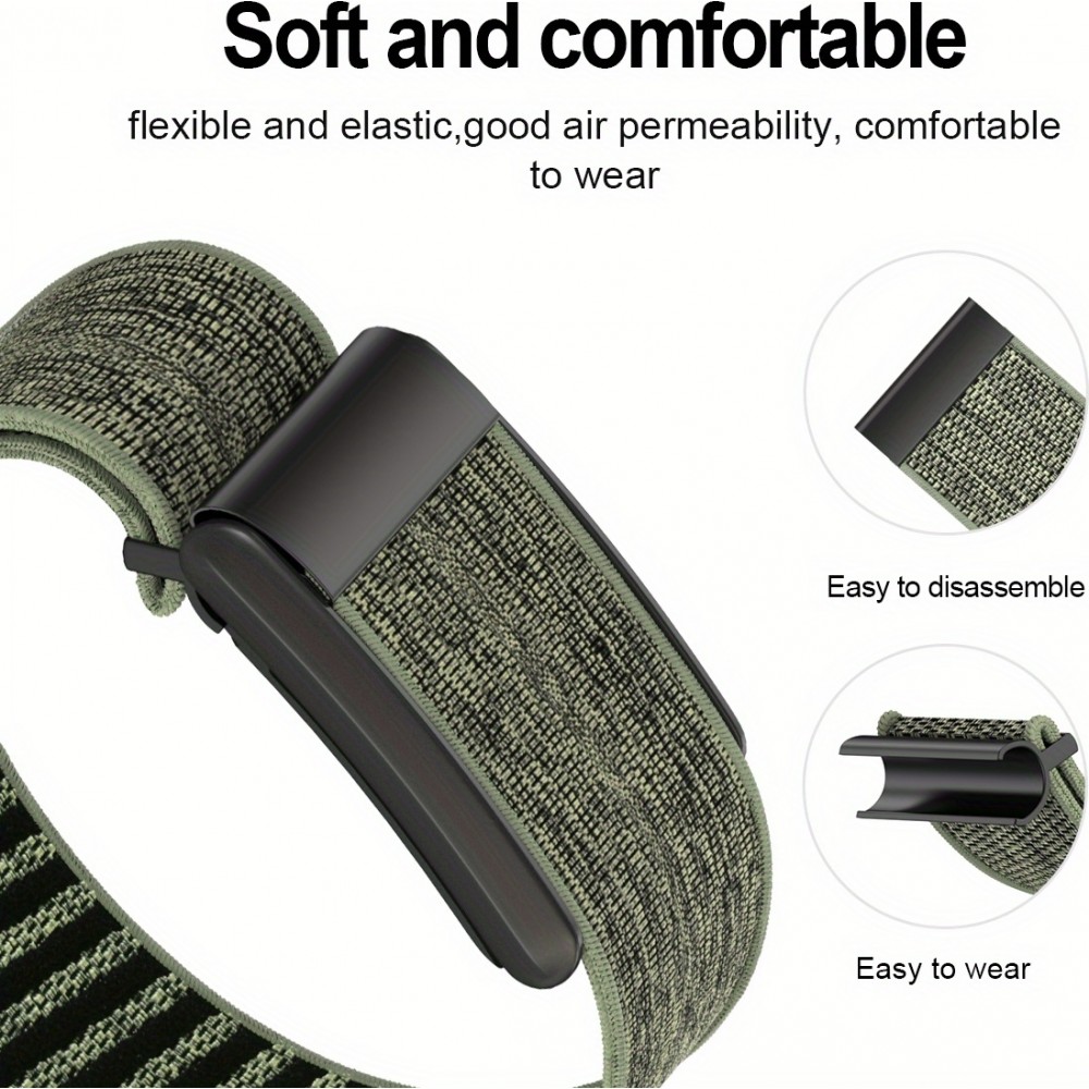Bracelet Whoop 4.0 sport nylon strap ajustable respirant étanche unisexe - Noir