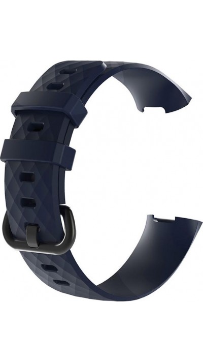 Bracelet sportif en silicone - Taille L - Bleu foncé - Fitbit Charge 3 / 4